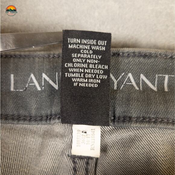 Lane Bryant Skinny Jeans Gray Mid Rise Super Stretch Pockets Denim Women's 14 - Picture 12 of 12